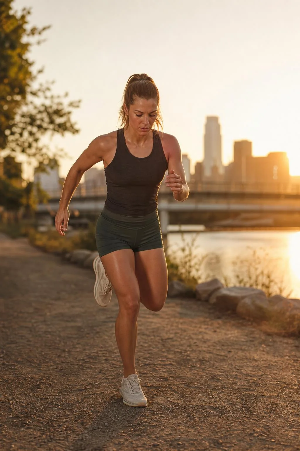 Treino Funcional para Corredores: Foco em Glúteos — versão vertical para Pinterest