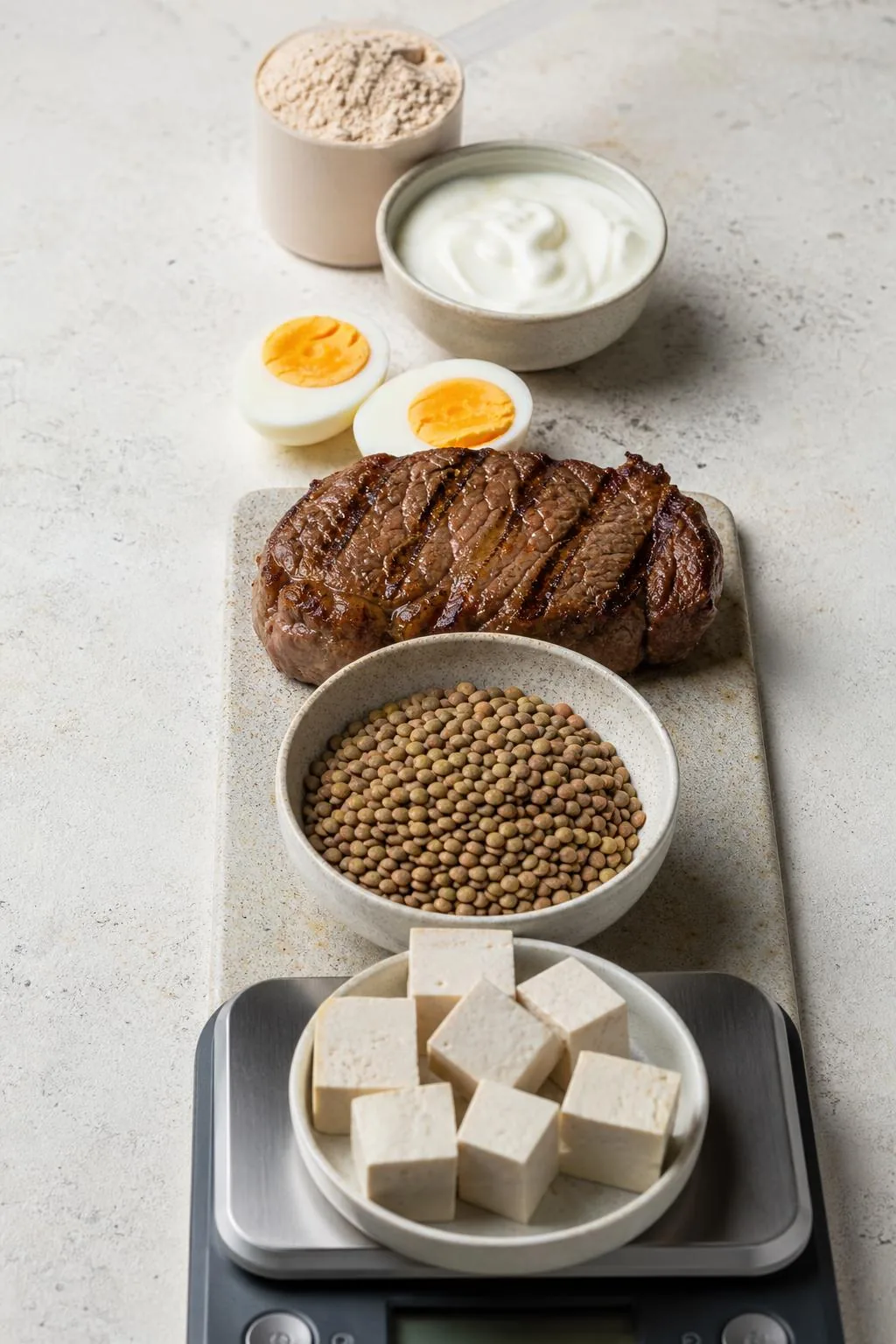 Quanto de Proteína Consumir para Ganho Muscular? — versão vertical para Pinterest